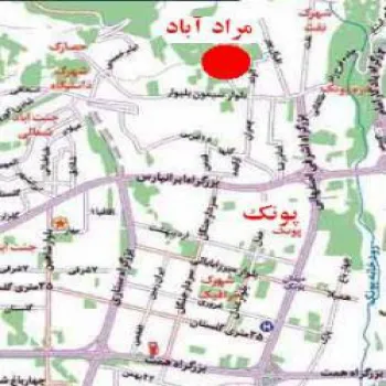 زمين فروشي مرادآباد پونک تهران با سندمنگوله دار