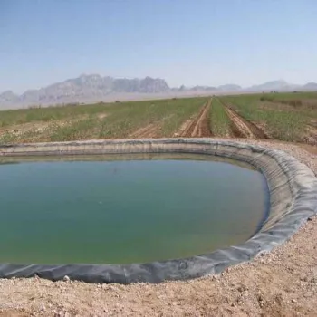 استخر ذخیره آب کشاورزی پلیمری ((ژئوممبران))