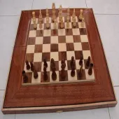 تخته نردوشطرنج چوبي وخاتم