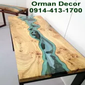 طراحی و فروش انواع میز ترکیبی چوب و شیشه در تبریز و استان