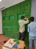 اجرای دیوارسبز،دیوارگل،فلاورباکس با گلها و گیاههان با کیفیت مصنوعی